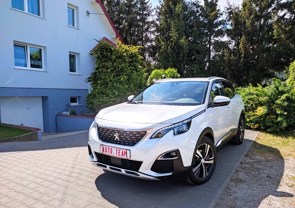 Peugeot 3008 cena 81900 przebieg: 186380, rok produkcji 2019 z Lipsko małe 497